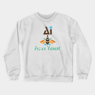 AI quotes typography design Crewneck Sweatshirt